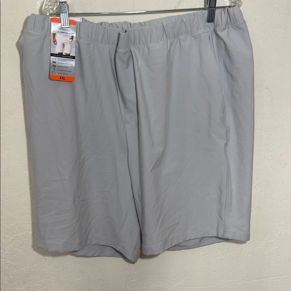 Greg Norman Collection Gray Athletic Shorts Lightweight Elastic Waist
